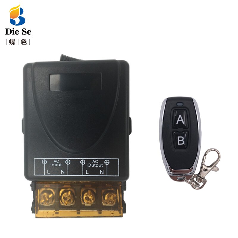 High-Power 5000W 433MHz RF Remote Control AC 75V~220V transmitor Receiver for Factory Farm Office Ventilation Pump LED Light: 1RC 1B