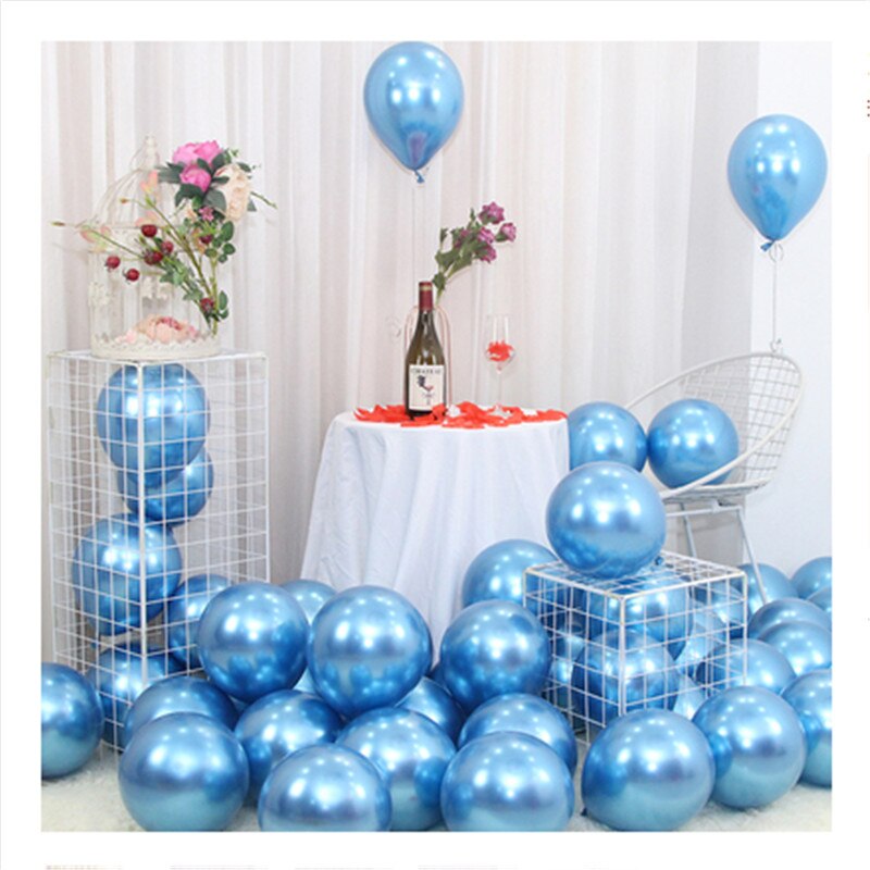 30 stk 5 tommer latex ballon krom metalfolie ballon baby shower, bryllup, fødselsdagsfest dekoration ballon