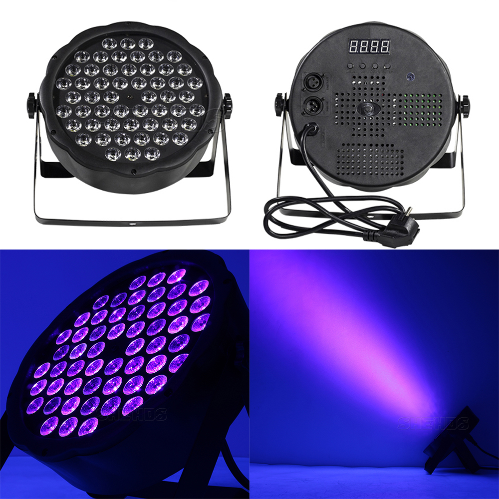 1 Uds Par luz Led 54x3W DJ Par ultravioleta 7x3W lavado discoteca luz 12x3W UV Mini Led luz 6W Pary caso de efecto de etapa