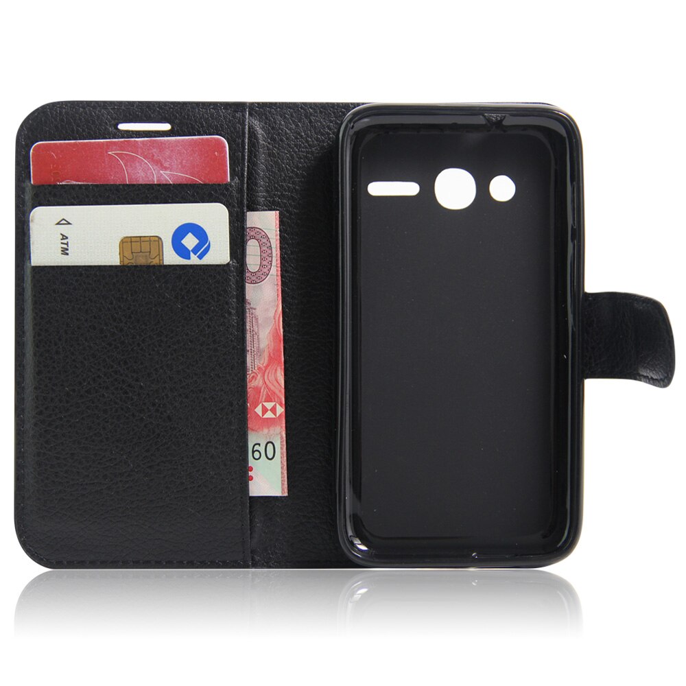 Leren hoesje voor alcatel one touch pixi 4 4.0 4034d portemonnee flip case ot -4034d voor alcatel 4034d telefoonhoesje tpu met kaarthouder