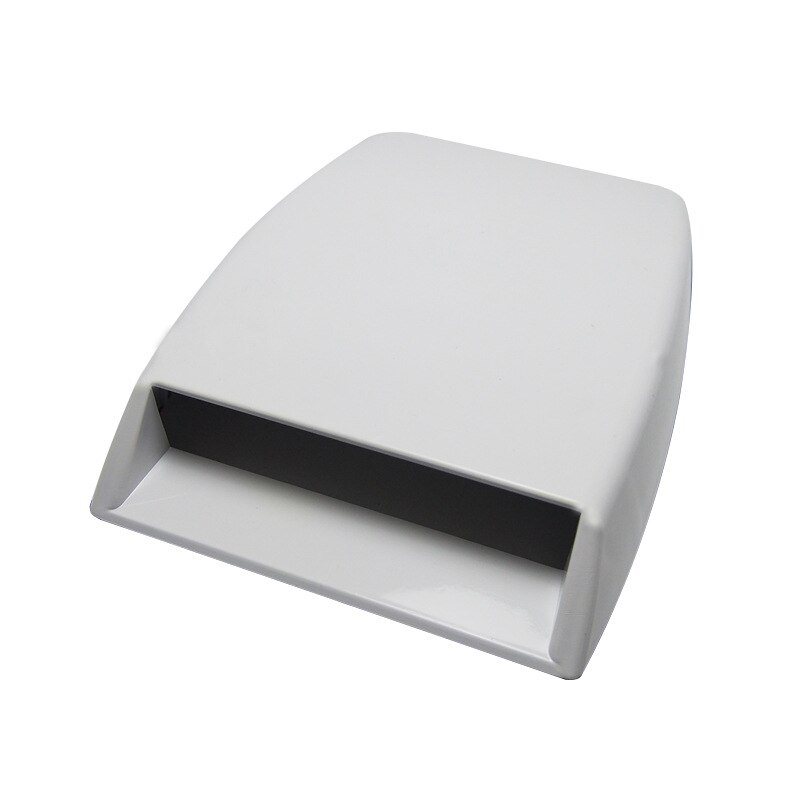 Car Auto Roof Decorative Air Flow Intake Hood Scoop Vent Bonnet Durable Cover: White
