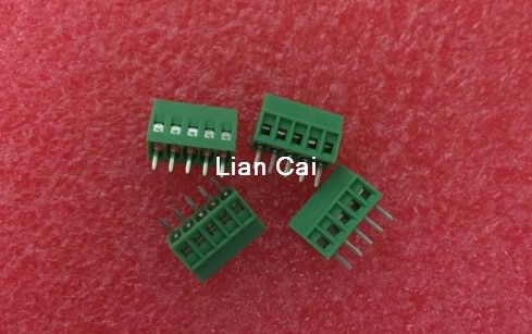 10pcs 5 Poles/5 Pin 2.54mm/0.1" PCB Universal Screw Terminal Block Connector
