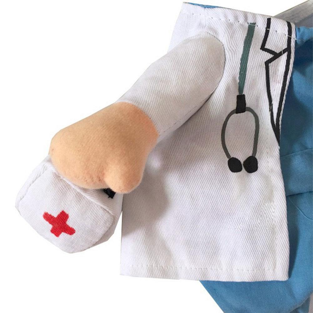 Disfraz de Halloween para mascota, disfraz de perro gato gracioso, Doctor, ropa de Doctor, Cosplay divertido, ropa, traje, uniforme