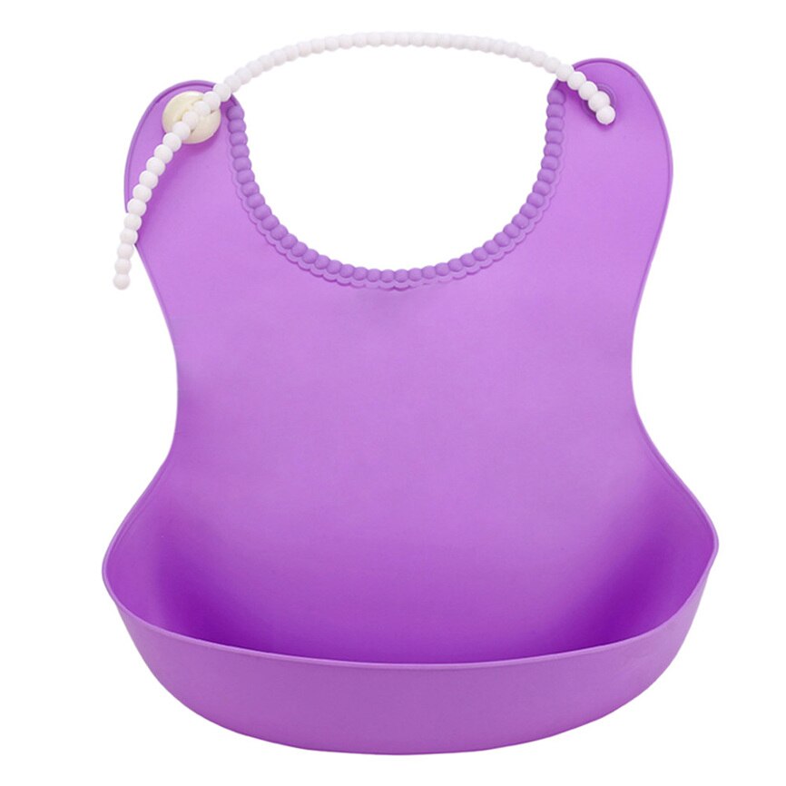 Cute Kid Infant Bibs Baby Soft Silicone Bib Waterproof Saliva Dripping Bibs solid color stereo bib silicone children meal pocket