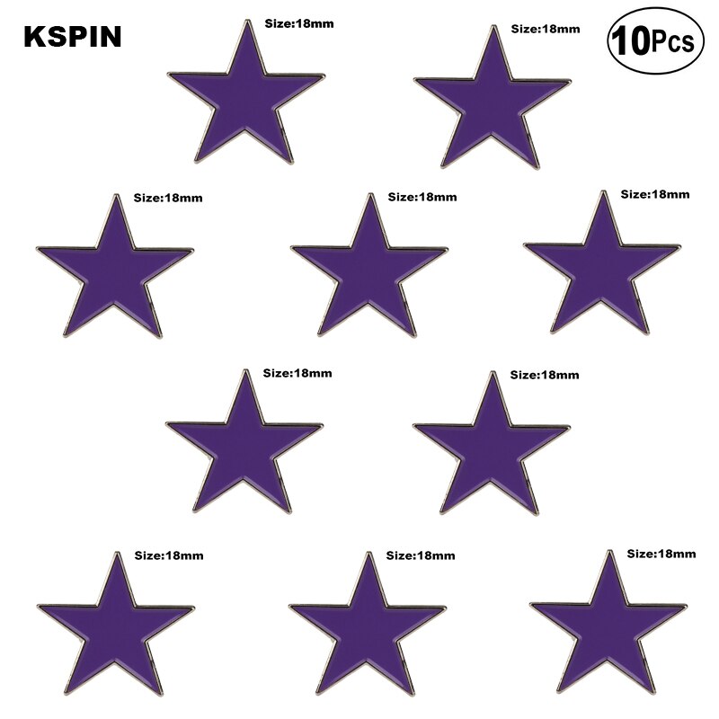 Blue Star Lapel Pin Badge Lapel Pin Flag badge Brooch Pins Badges 10Pcs a Lot
