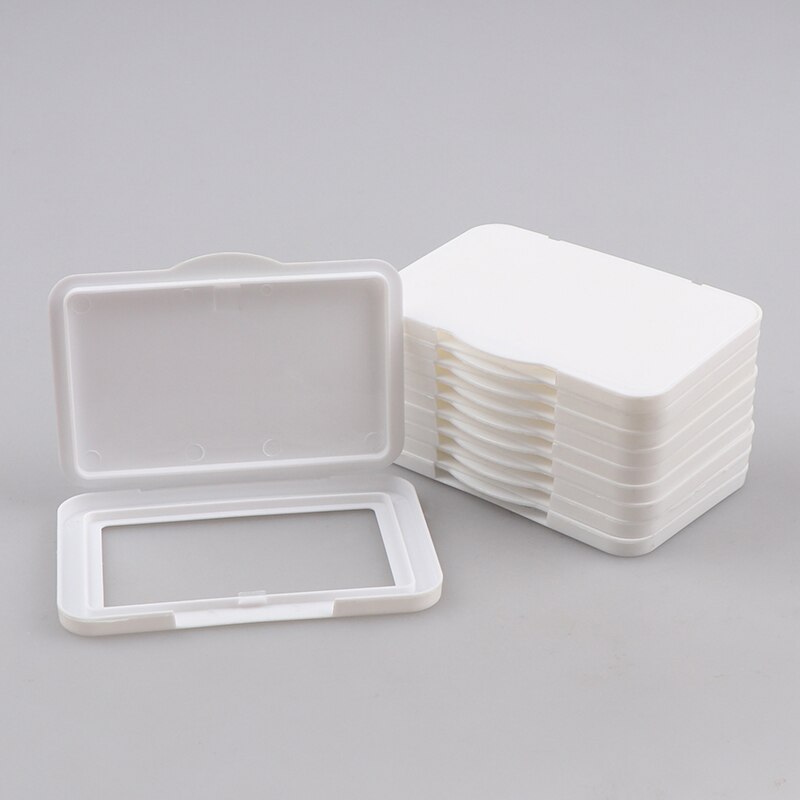 10 pcs Baby Wipes Lid Baby Wipes Cover Portable Child Wet Tissues Mobile Box Lid Reusable Wet Paper Tissues Cover（No glue