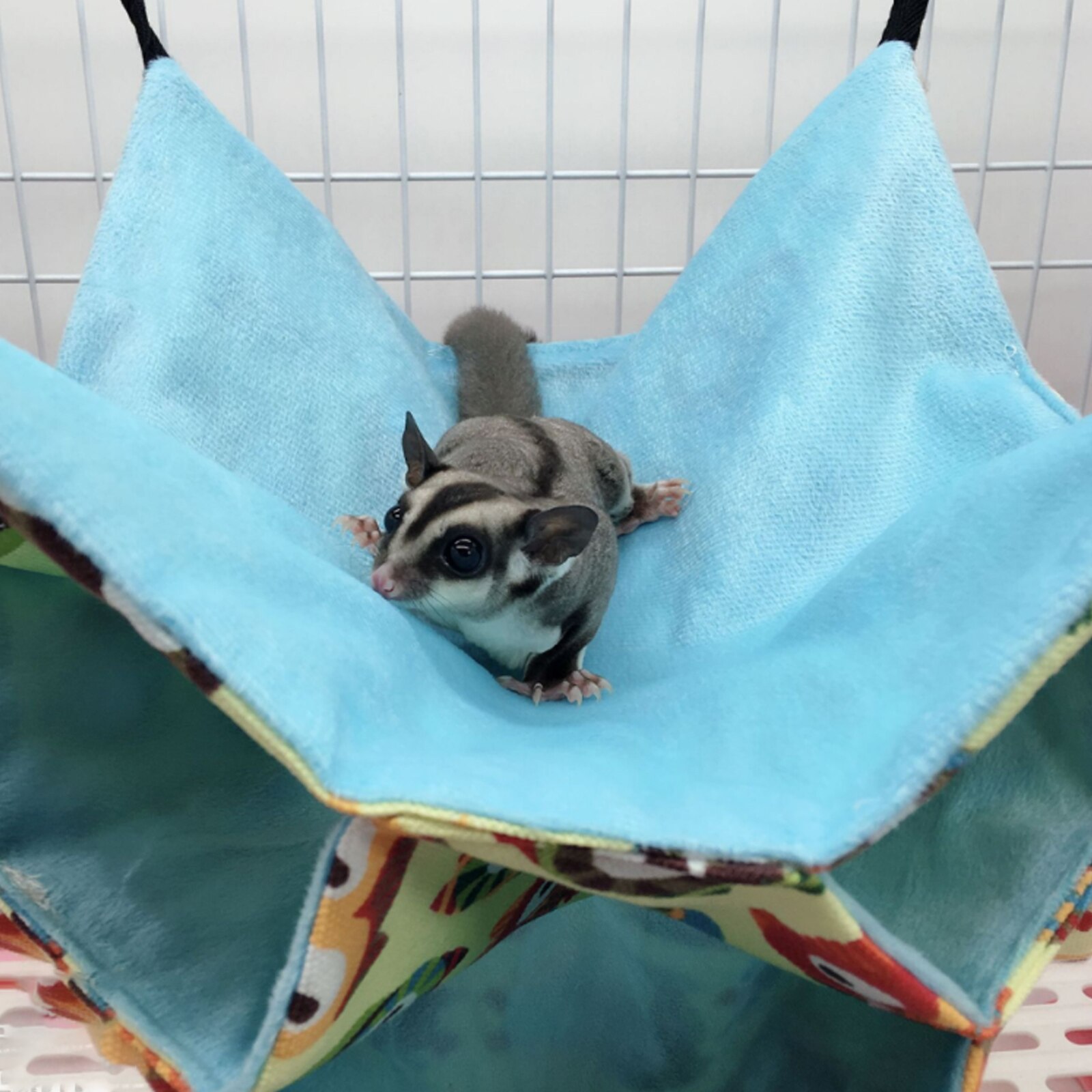 Hengekøye for hamster ilder kanin dyr liten bomull sove reir hus hengende kjæledyr hengekøye komfortabel kjæledyr seng hylle seng