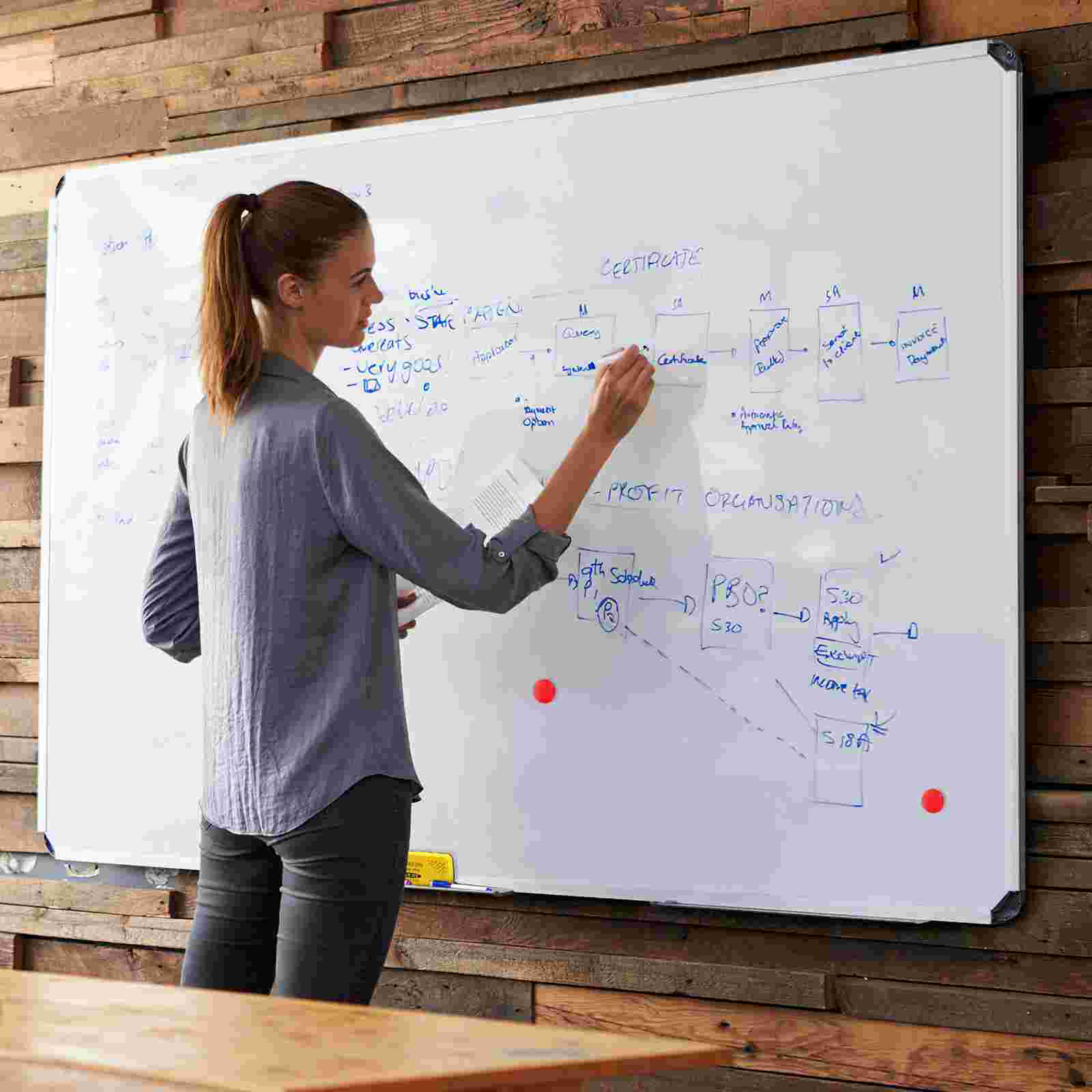 1 Set Magnetic Whiteboard Kit Whiteboard Pens Whiteboard Pin Whiteboard Hook magnetic whiteboard kits