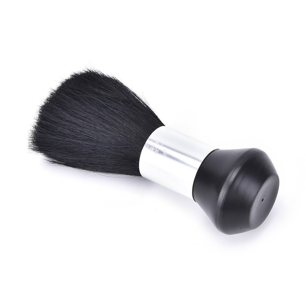 Brochas de barbero profesionales suaves y negras para pelo, cepillo de cabello para salón de belleza, corte, peluquería, herramienta de maquillaje, 1 ud.