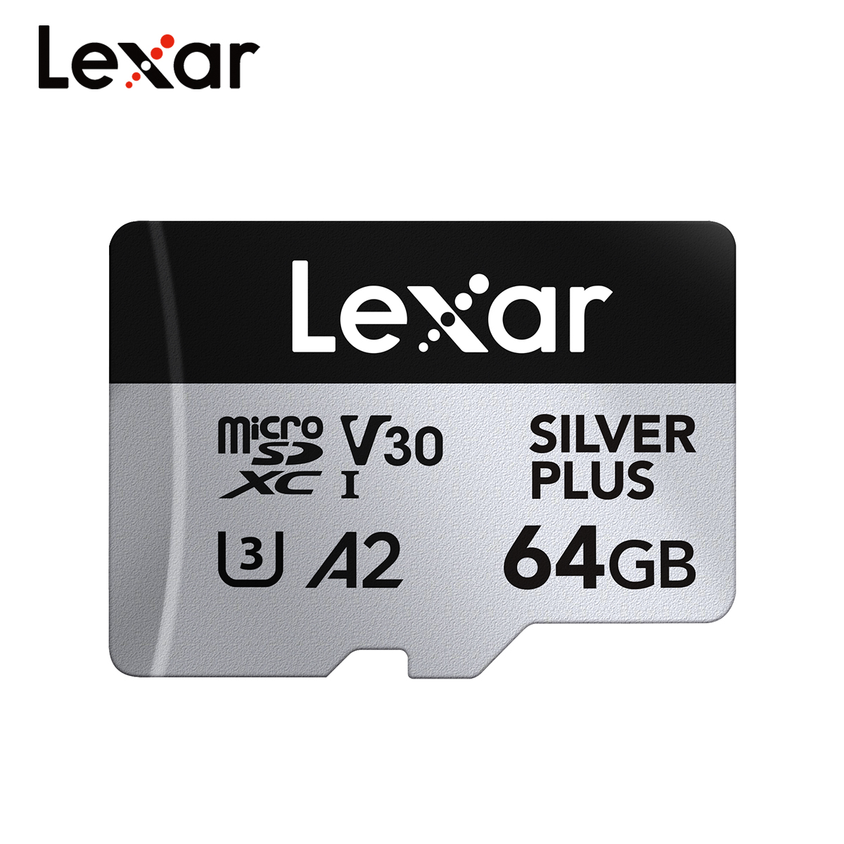 Oryginalna karta Lexar Professional Micro SD SILVER PLUS MicroSDXC 256GB 128GB 64GB V30 A2 Odczyt 205MB/s Karta pamięci TF do 4K
