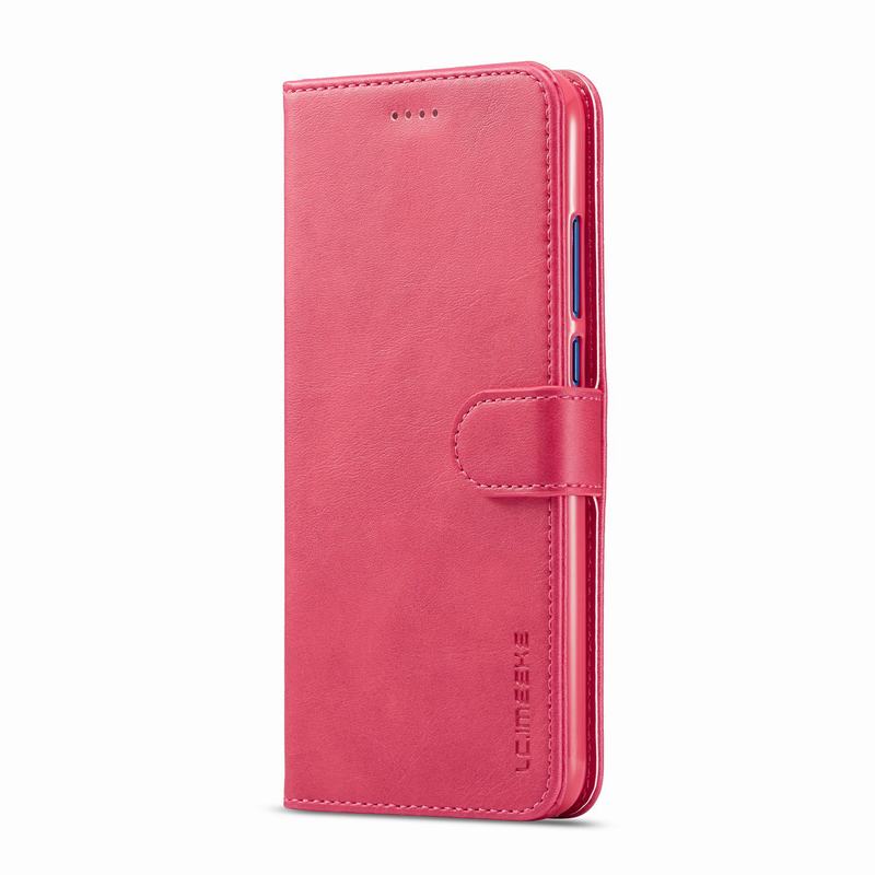 Cover Case Voor Huawei Honor 8X Portemonnee Lederen Telefoon Tassen Case Op Voor Coque Huawei Honor 8 X Flip Boek cover Honor 8X Fundas: Rose Red