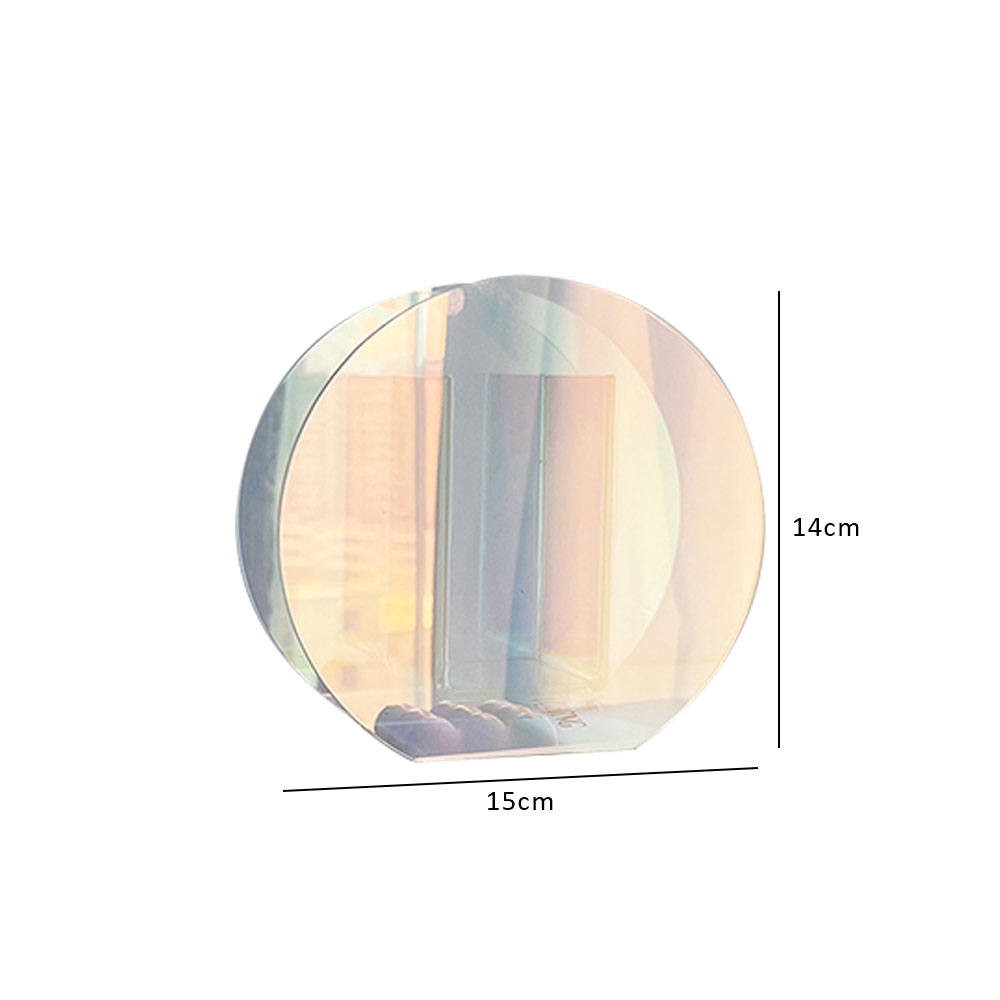 Acryl Vasen transparent Farbe Blumen- Container Dekorative Vase Hochzeit Party Heimat Büro Dekoration Vase: A3