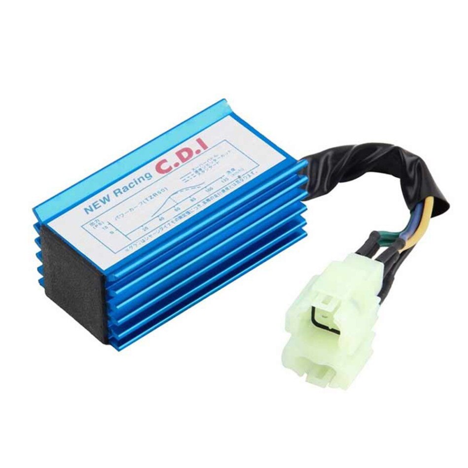 Motorfiets Atv Racing Cdi + Bobine + Bougie Voor GY6 50cc 125cc 150cc 139QMB 152QMI 157QMJ Racing Ontsteking coil: Fluorescerende Gele