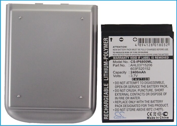 Cameron Sino 2200mAh Battery for iPAQ hw6800, rw6800, rw6815, rw6818, rw6828,603FS20152, AHL03715206