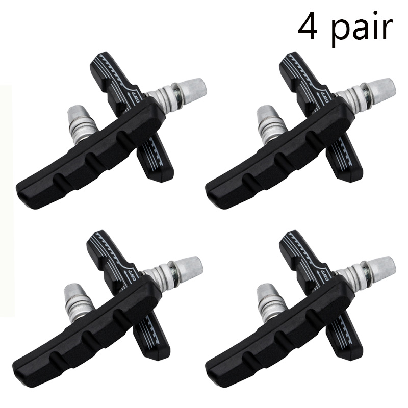 Pastillas de freno en v para bicicleta, accesorios de ciclismo de larga duración, de goma, silenciosas, 75g, 1 a 10 pares