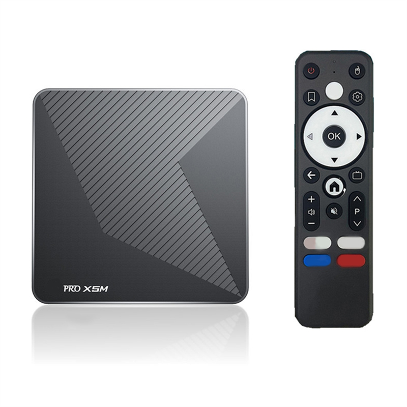 B50B-X5M Android 14 TV Box Voice Control 4K 60Fps Amlogic S905X5M CPU HDR 8K 2.4G 5G Wifi6 BT5.0 1000M Lan Support 3D
