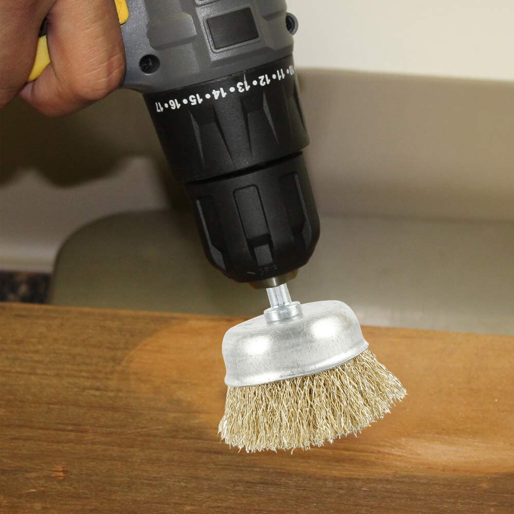 8pcs Brass Brush Wire Wheel Brushes Die Grinder Rotary Electric Tool for Engraver Polishing Brush Tool