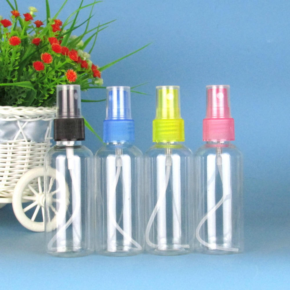 10/20/50/100ml påfyllningsbara sprayflaskor tomma kosmetiska behållare plast atomizer bärbar reseparfymflaska