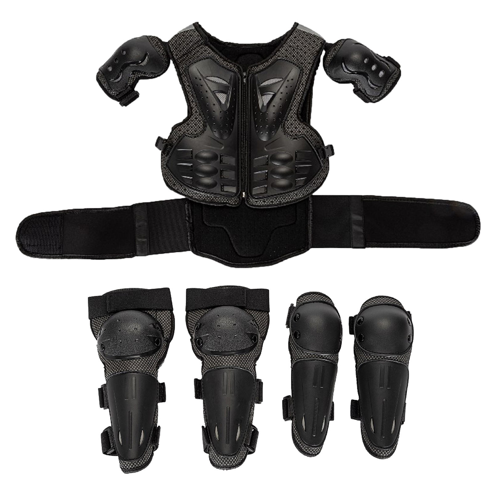 Kind Kids Kinderen Motocross Suit Borst Terug Protector Elleboog Kneepad