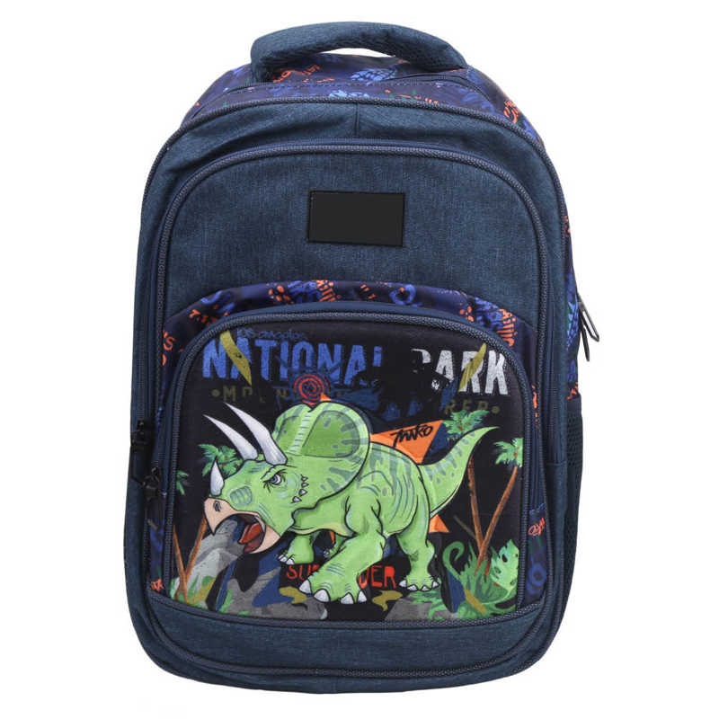 Arnés Jumper para dibujo de dinosaurio, mochila escolar ligera para adolescentes, mochila de seguridad ajustable para niños y estudiantes: Dark blue