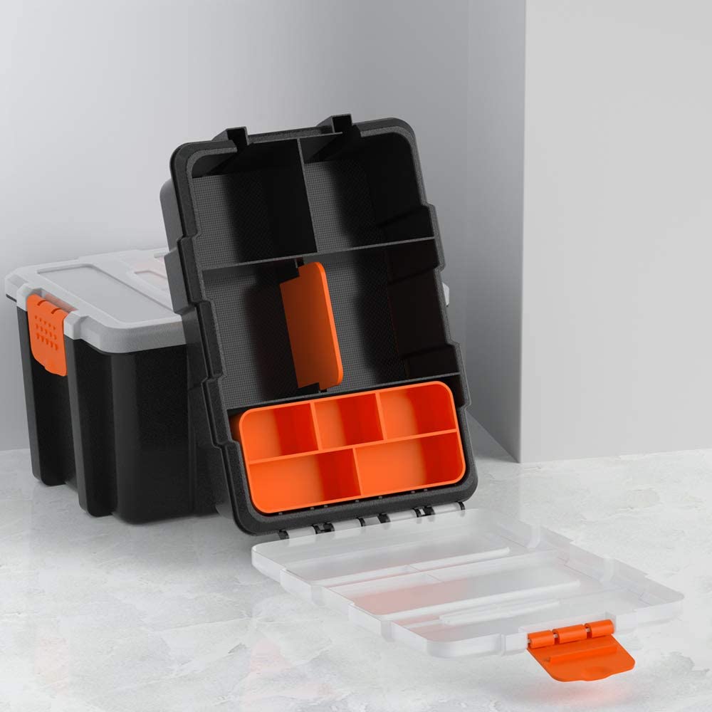 4Pc/set Tool Case Components box Plastic Parts Combined Transparent Screw Containers Storage Case Hardware accessories tool box