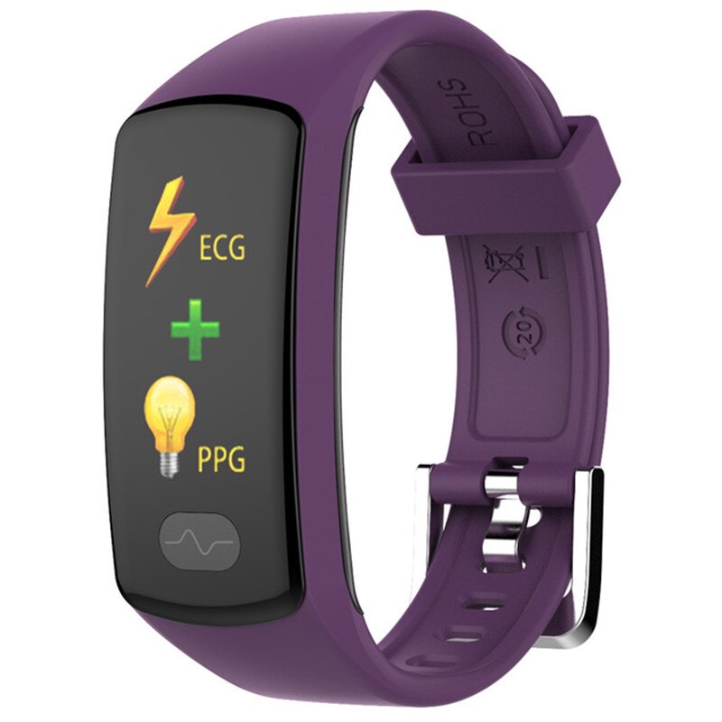 Ecg ppg  e07 smart band fitness tracker armband pulsmätare smarta armband för android ios smartphone smartband