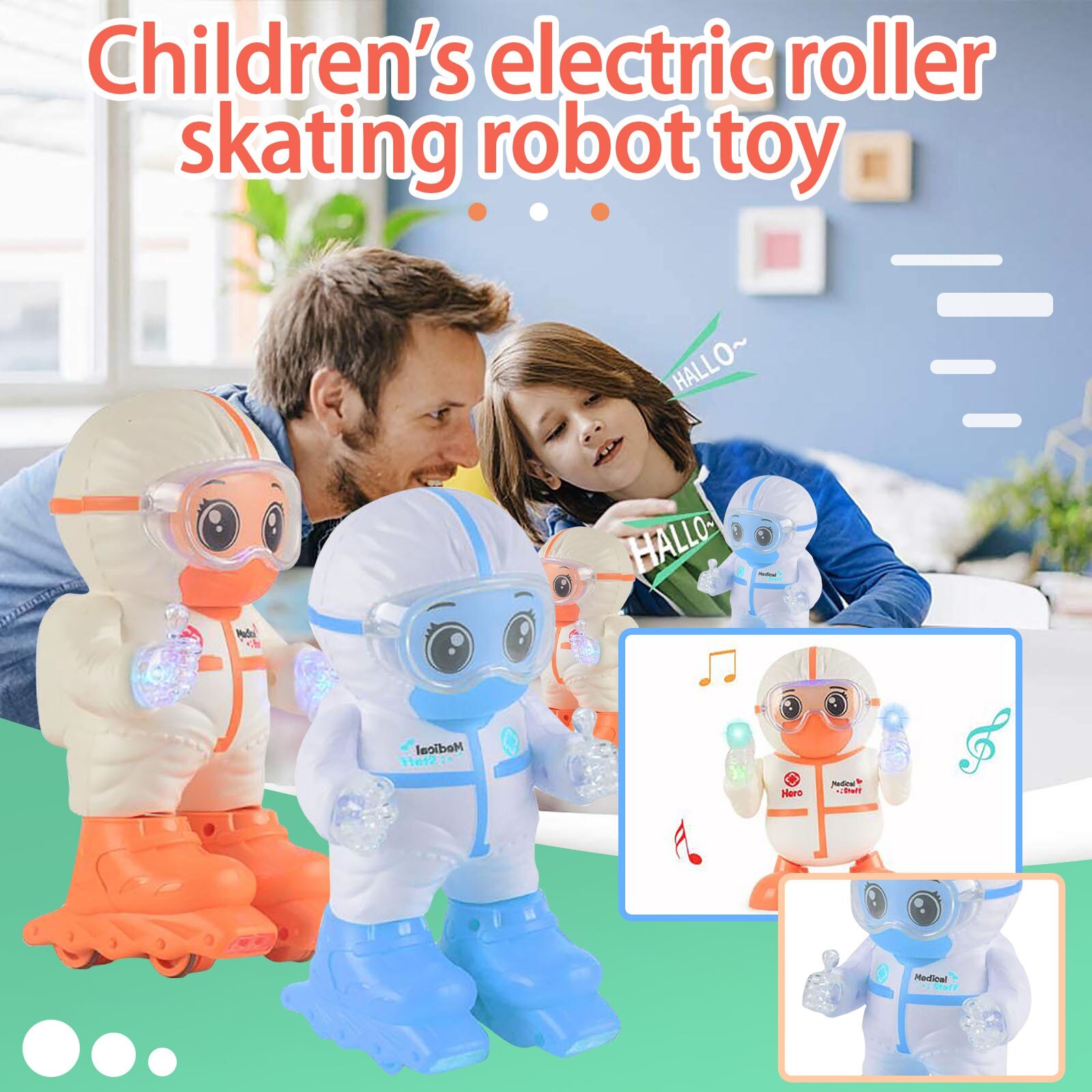 Speelgoed Voor Kinderen Kinderen Rolschaatsen Robot Speelgoed Dansende Robot Met Licht En Muziek Kinderen Speelgoed Zabawki Dla Dzieci # L4