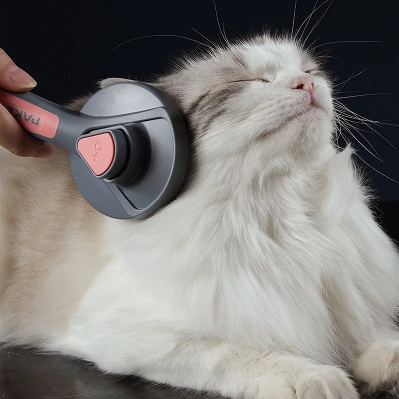 Kat Kam Borstel Pet Grooming Kam Zelfreinigende Kam Hond Naald Kam Comfortabele Drijvende Haar Verwijderen Beauty Producten