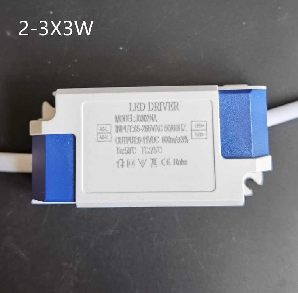 600mA 900mA Voor Led Lamp 3W 4W 7W 8W 12W 24W 36W Led driver Transformator Voeding Adapter: 2-3X3W