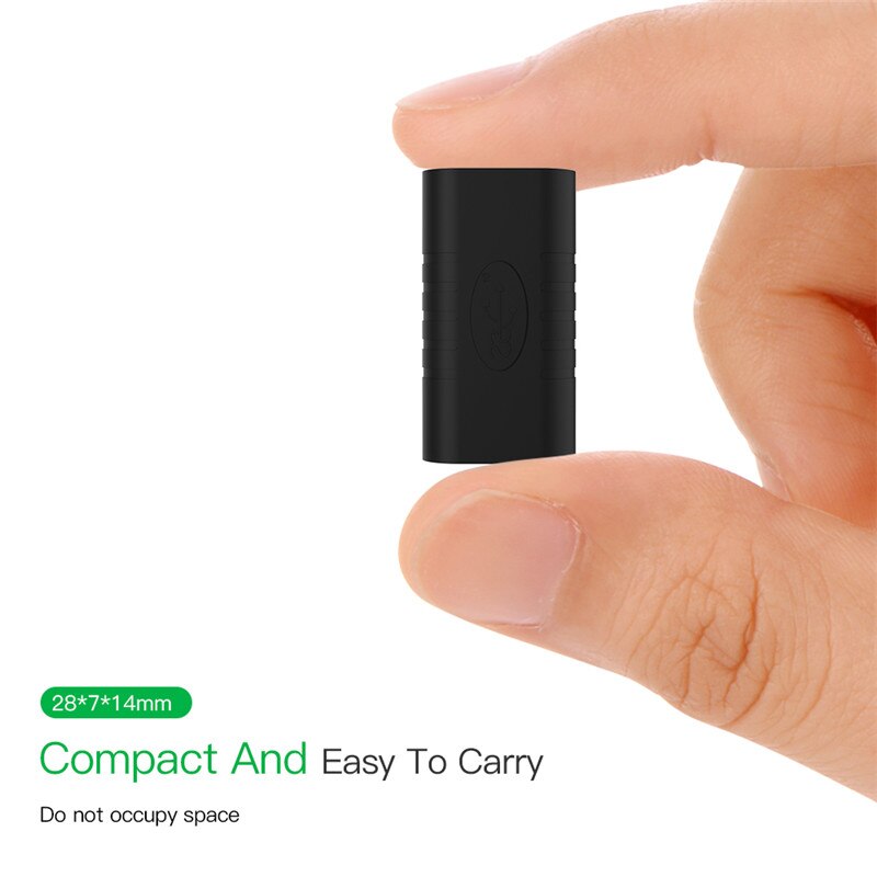 Portable USB-C Female to Female Converter Data Sync Type-C Extension Adapter For SAMSUNG HUAWEI XIAOMI Extension Cable