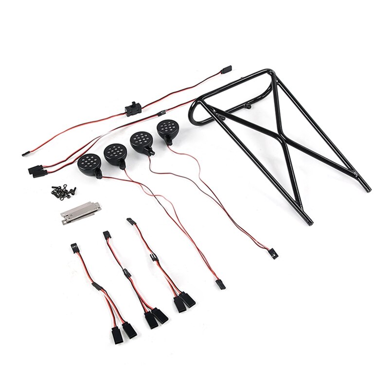 1 Set GT Pig Cage Body Spotlight Bracket Set for 1/5 Hpi Rovan Km Baja 5B Ss Truck Rc Car Parts