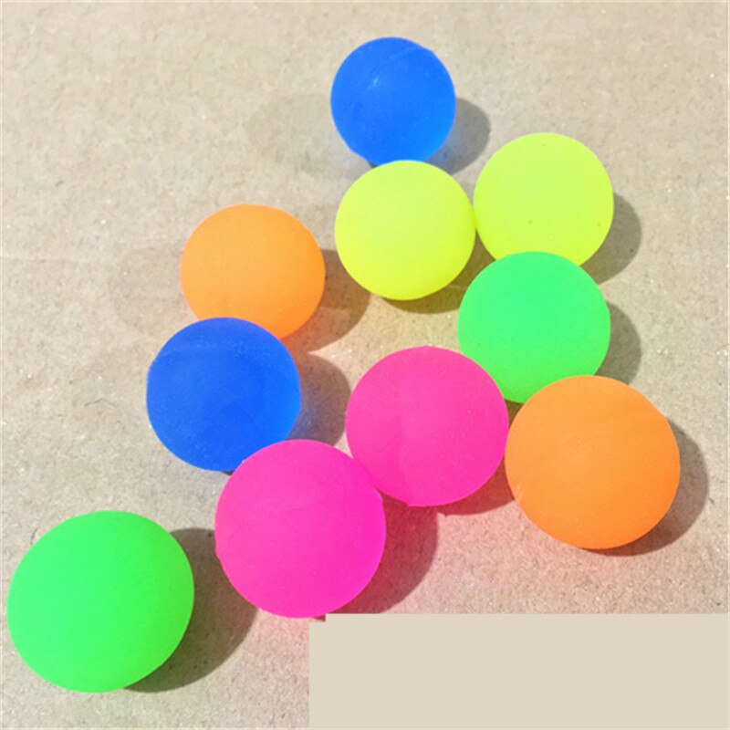 20 st /30 st /50 st /80 st /100 st rolig leksak 32mm studsande frostat färg boll hoppande boll barn gummi boll av hoppande leksak