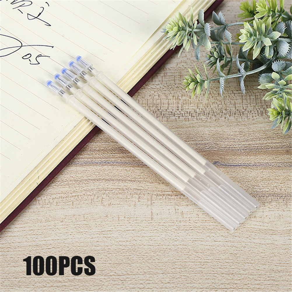 100 Stuks Warmte Uitwisbare Pen Hoge Temperatuur Verdwijnen Stof Marker Vullingen S7: White