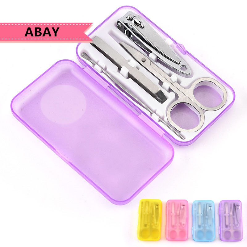 Conjunto de ferramentas profissionais para manicure, kit de ferramentas de manicure para profissional, 4, pçs/set