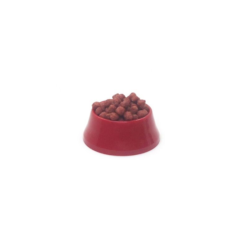 1/12 Dollhouse Miniature Pet Dog Cat Food On Bowl Kitchen Garden Decor Doll House Accessories 40JC