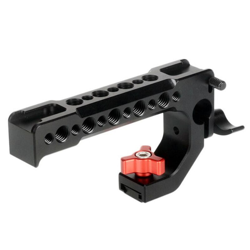 Camera Handle Top Handle Cheese Handle DSLR Camera Cage Top Handle with 15mm Rod Hole Cold Shoe Shoe 1/4 Inch 3/8 Inch