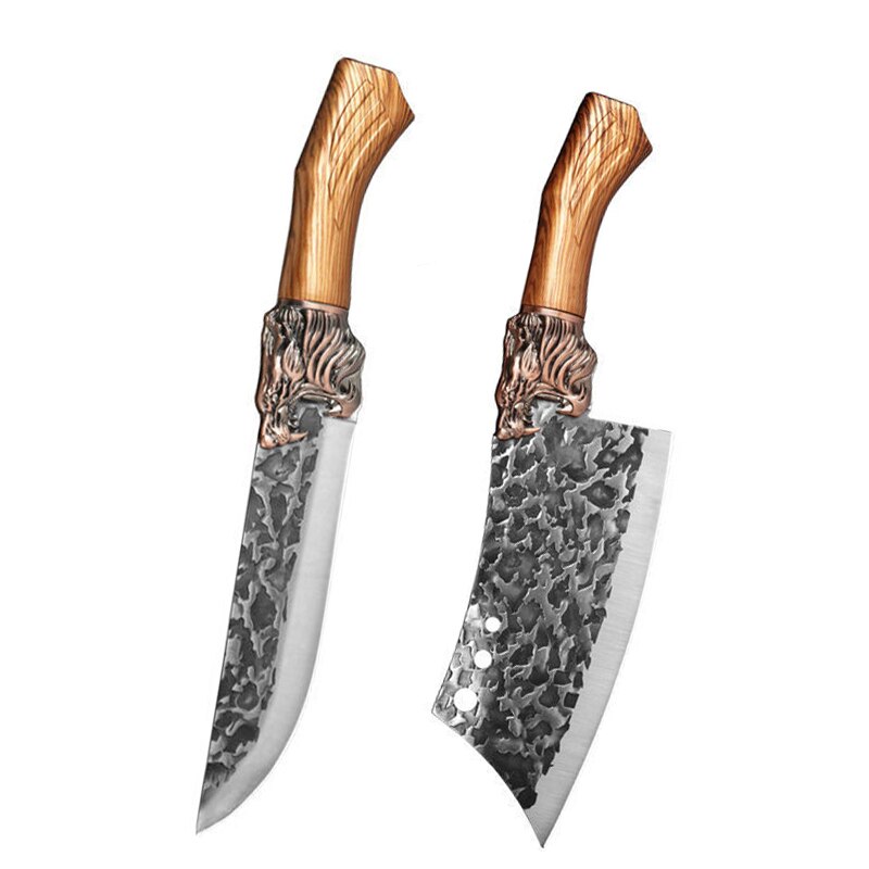 Forging Kitchen Knife Household Stainless Steel Boning Knife Cutting Kitchen Knife Slicing Chop Bone Chopping Knife Cooking Tool: Style 3-7