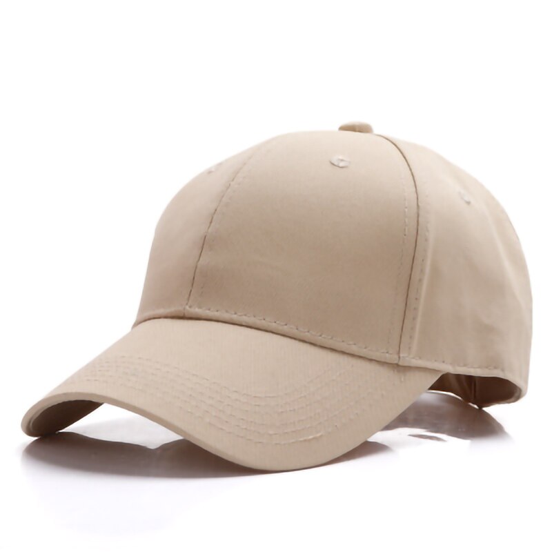 Unisex bomuld ensfarvet baseballkasket damer sommer travelall-match solhat herre udendørs sport / bjergbestigning: Khaki