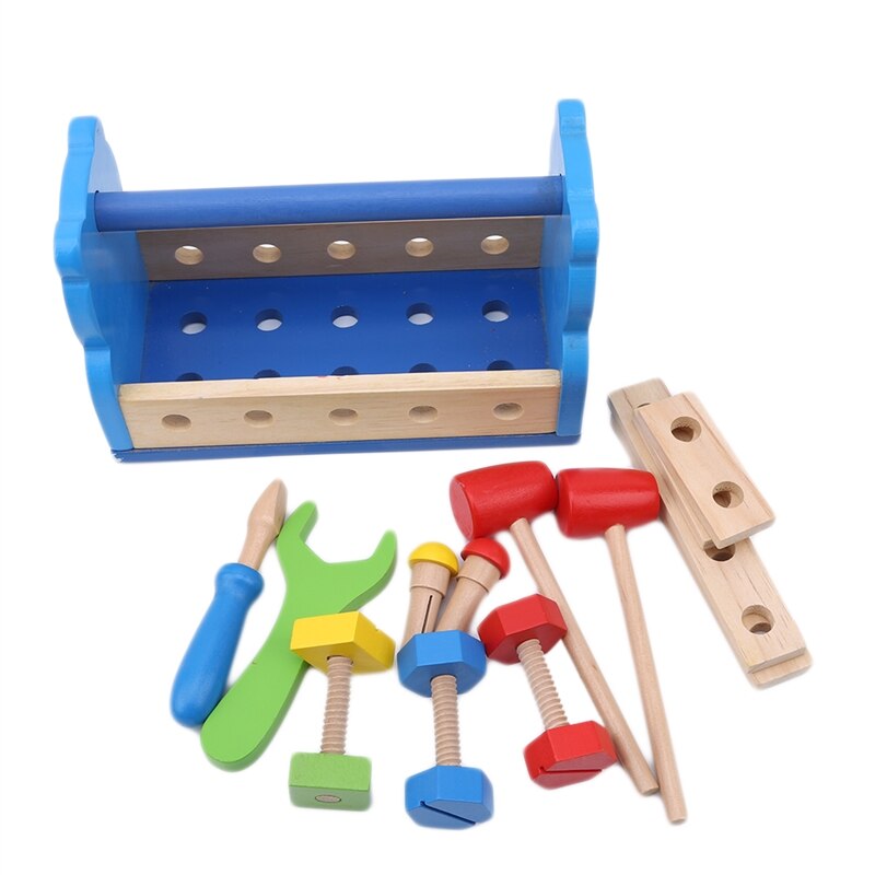 Infantil Panda herramienta cesta niños rompecabezas tuercas montaje parche madera juguete desmontable tuerca de juguete montaje niños Juguetes
