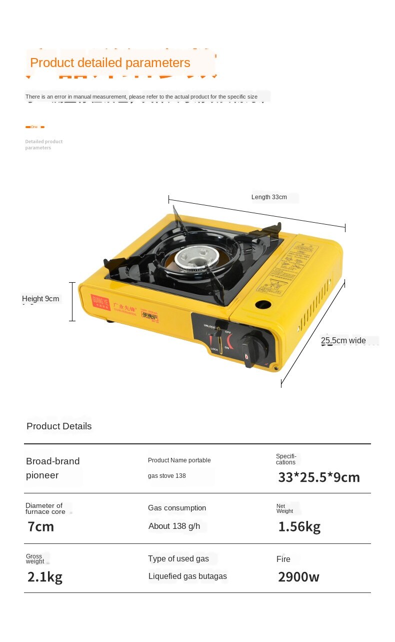 Card Oven Semi-Staal Grote Kachel Hoofd Outdoor Draagbare Oven Wind-Proof Barbecue Oven Camping Kachel