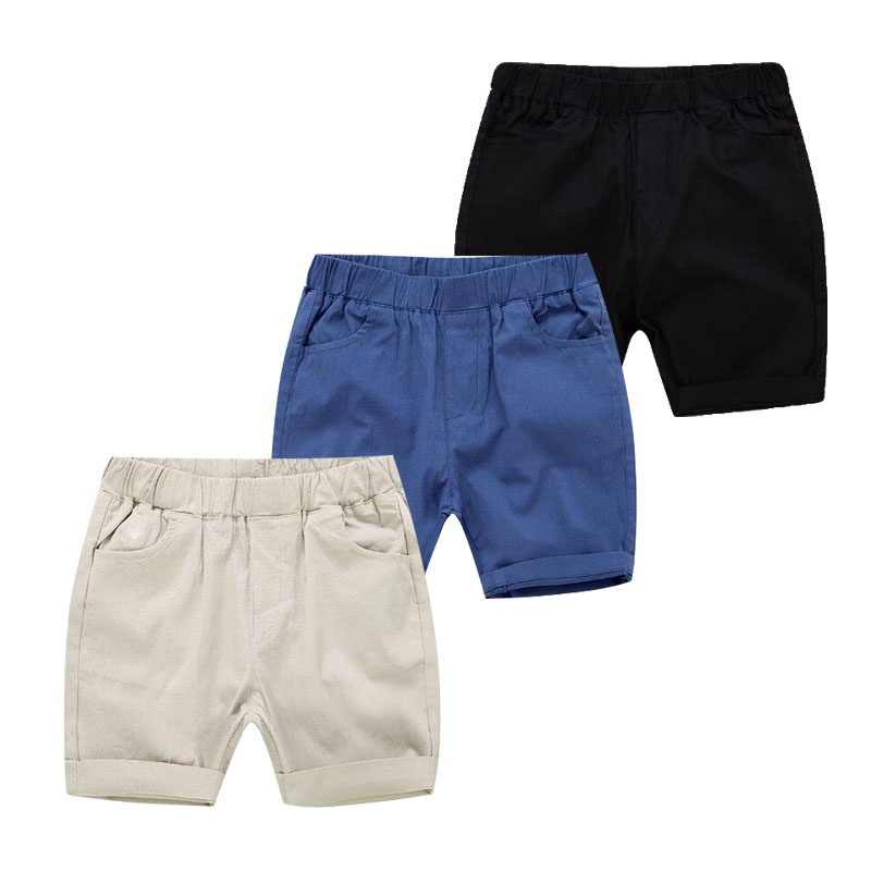 freundlicher Kleidung 2022 Sommer Neue Koreanischen Stil Baby Jungen lässig Mittleren Taille Strand Sport Hosen Taschen Baumwolle kurze Hose Kind