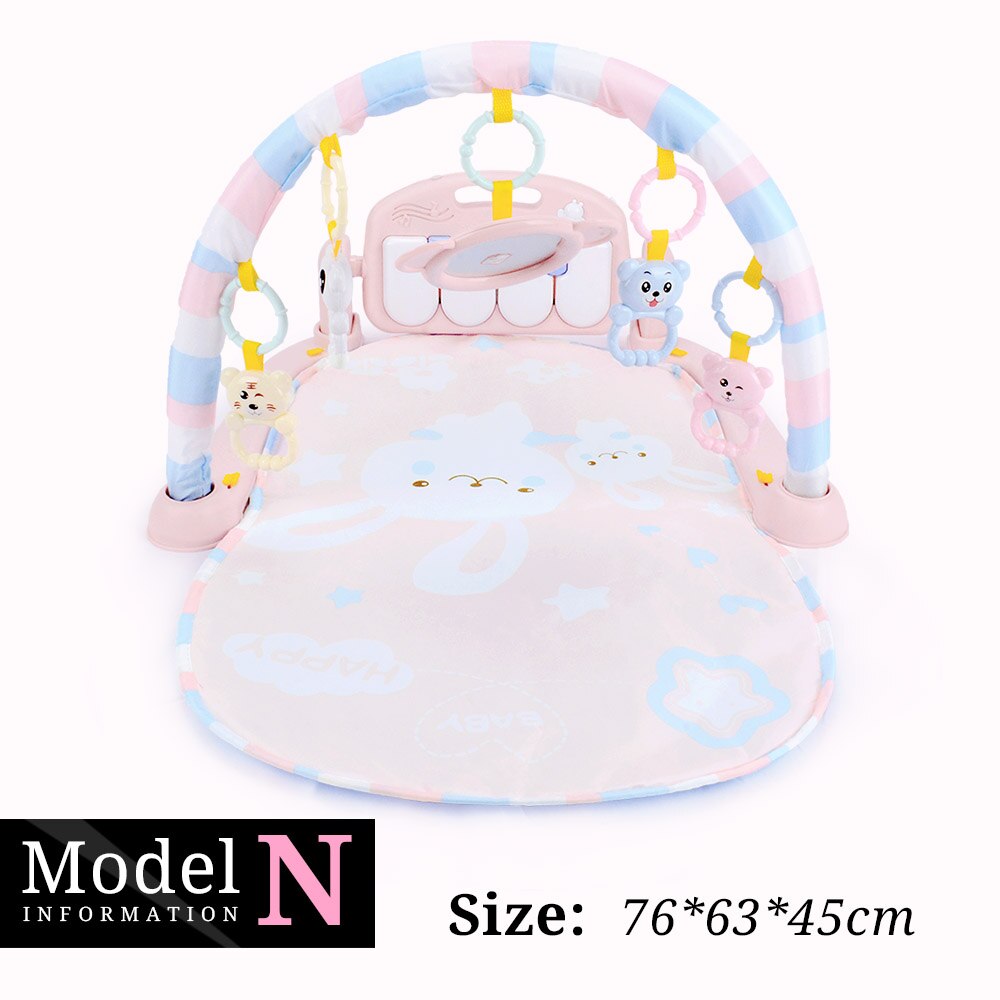 16 Stijlen Baby Muziek Rack Speelkleed Kid Rug Puzzel Tapijt Piano Toetsenbord Zuigeling Playmat Vroege Onderwijs Gym Kruipen Spel pad Speelgoed: Model N