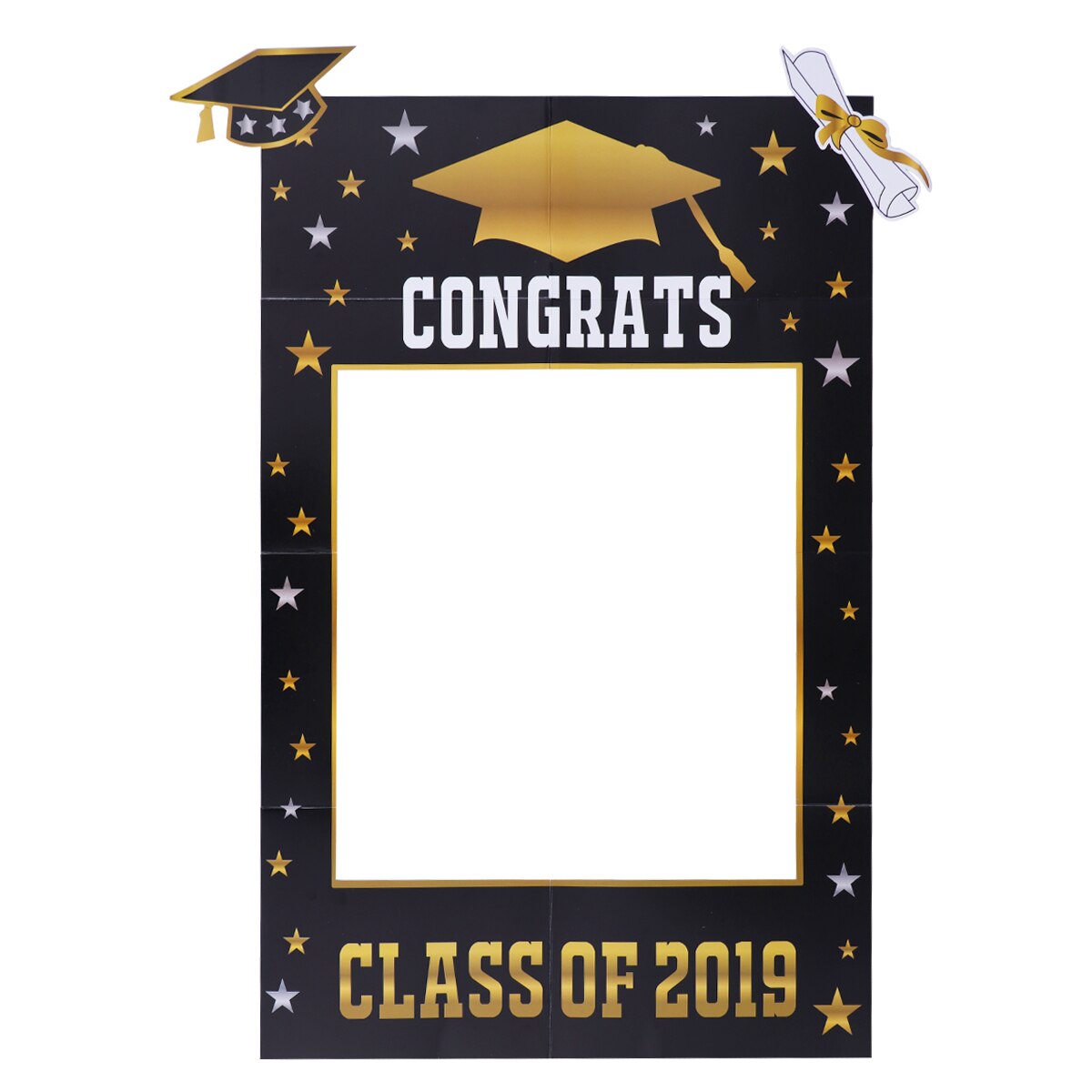 1pc Graduation Party Props Decorative Paper Photo Frames Picture Frames Graduation Photo Props for Graduation Masquerade Party