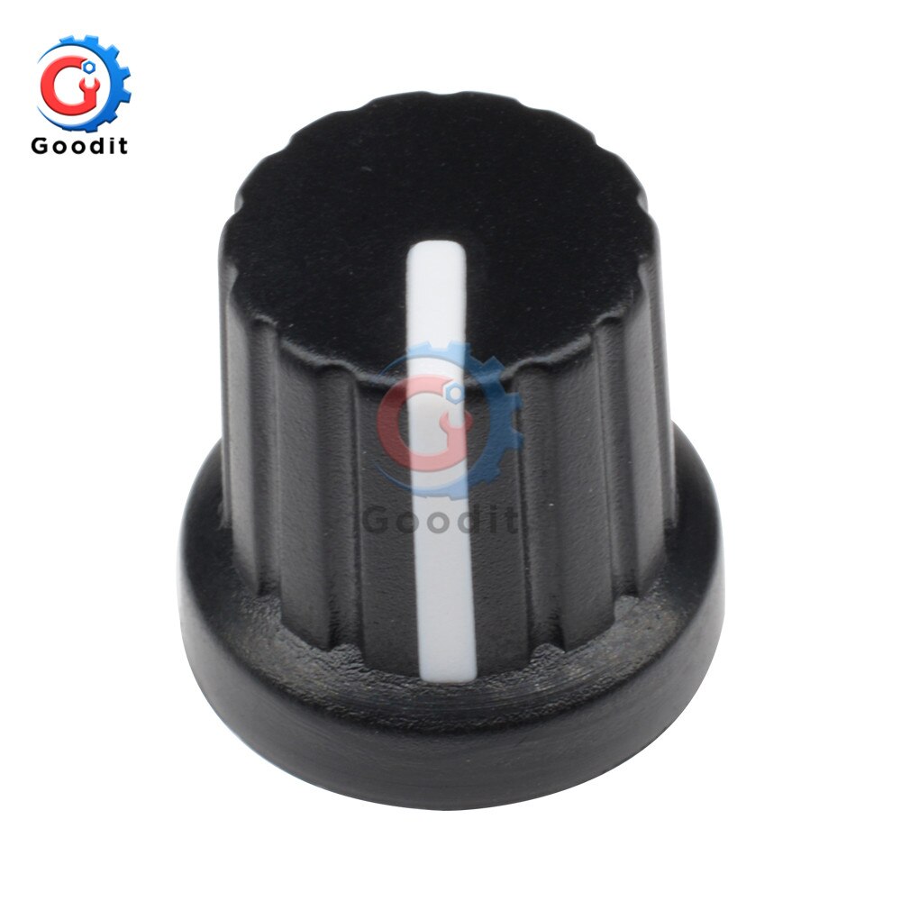 WH148 5Pcs/lot 1K 10K 20K 50K 100K 500K Ohm 15mm 3 Pin Linear Taper Rotary Potentiometer Resistor for Arduino with AG2 White cap