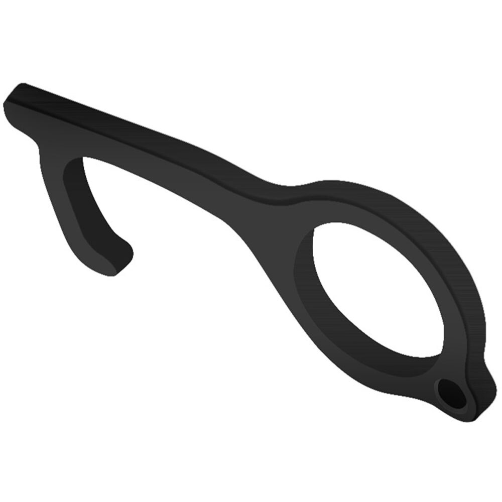 Door Opener Safe Contactless Safety Protection No Touch Key Opener Kits Convenient Non-Contact Door Opener: black