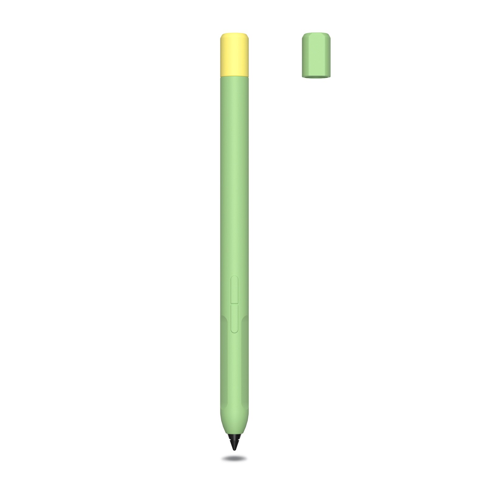 Colorful Soft Silicone For Xiao Mi Pencil Protective Case Compatible With Tablet Touch Pen Stylus Protective Sleeve Cover: Green