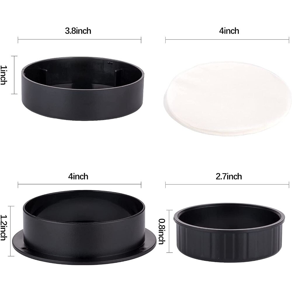 Hamburger Meat Press Maker Round Shape Non-Stick Chef Cutlets Hamburger Meat Beef Grill Pie Press Mould Maker Kitchen Supplies