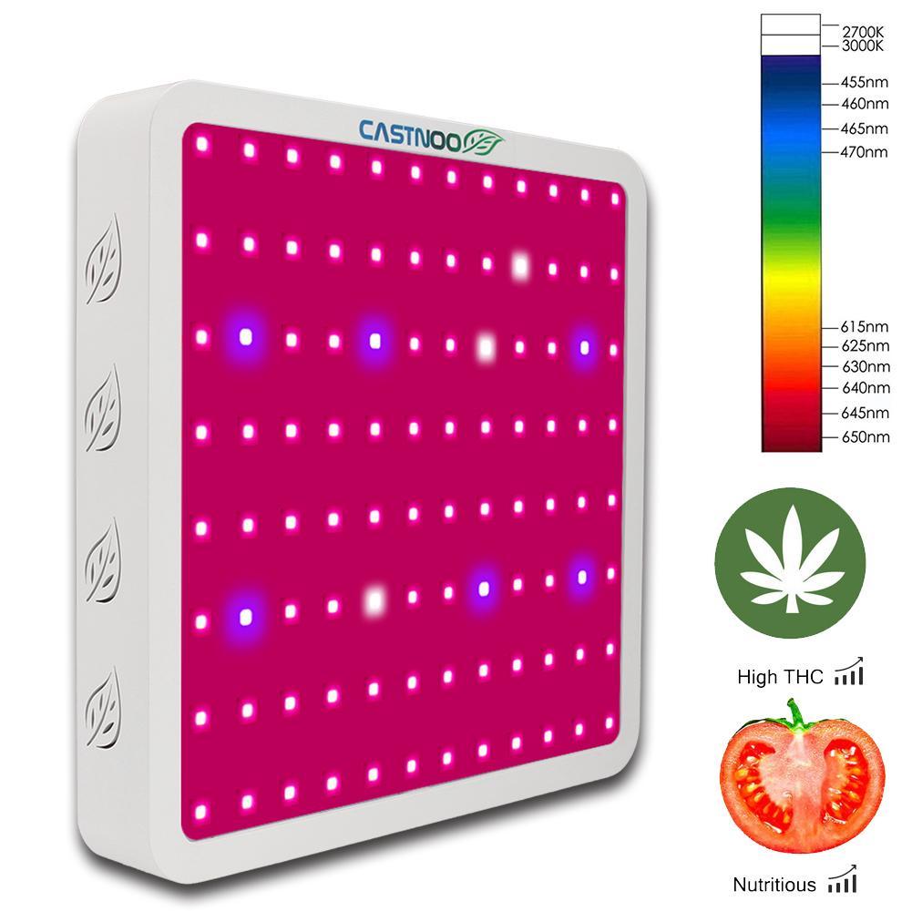 CASTNOO 400W LED Grow Light Full Spectrum Indoor Hydro Veg Flower Grow Panel Led Growing Light Strip for Plants Indoor Growing