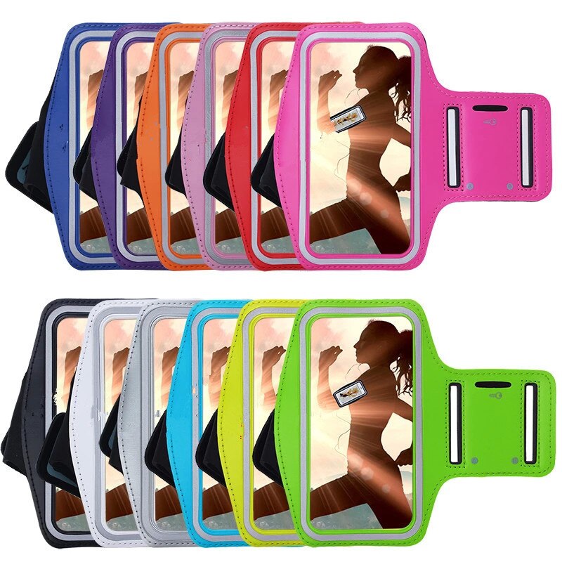 Braçadeiras de Telefonia móvel Ginásio Correr Desporto Arm Band Para Lâmina ZTE A110 A310 A506 A510 A512 Zmax Pro Ajustável Armband proteger Caso