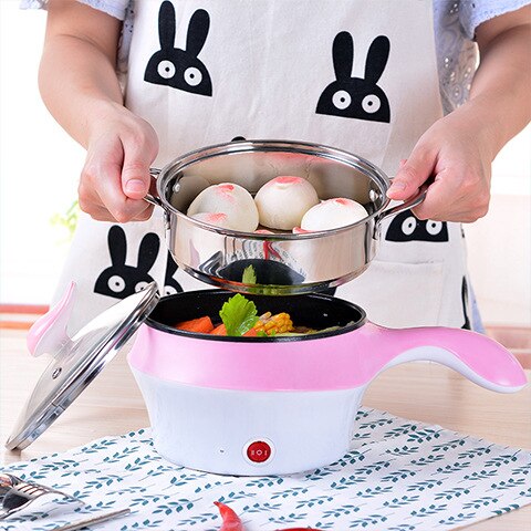 Students' electric cooking pan electric frying pan dormitory Shenqi electric cooker small electric frying pan multifunctional